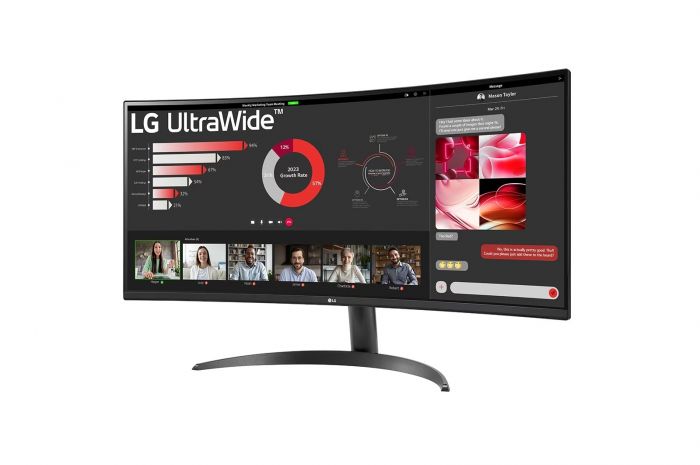 Монітор LG 34" 34WR50QC-B 2xHDMI, DP, Audio, VA, 3440x1440, 21:9, 100Hz, sRGB 99%, CURVED, FreeSync, HDR10