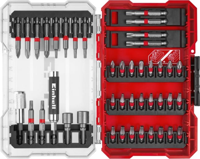 Біти Einhell, набір 42шт, HEX, PH, PZ, Torx, 50мм, кейс