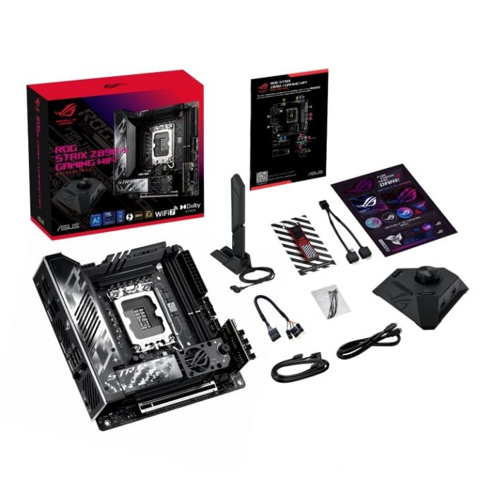 Материнcька плата ASUS ROG STRIX Z890-I GAMING WIFI s1851 Z890 2xDDR5 M.2 DP USB Type-C Wi-Fi BT mITX