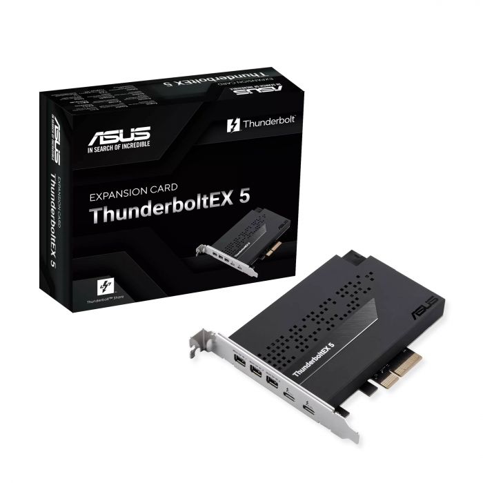 Плата-адаптер PCIe ASUS ThunderboltEX 5 USB Type-C PCIe 4.0 X4 Expansion Card