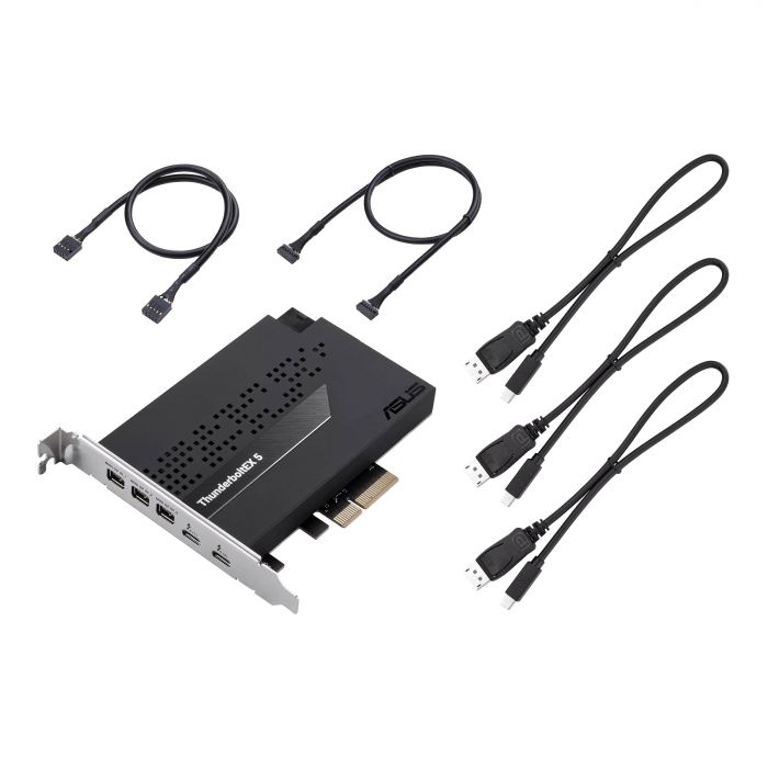 Плата-адаптер PCIe ASUS ThunderboltEX 5 USB Type-C PCIe 4.0 X4 Expansion Card