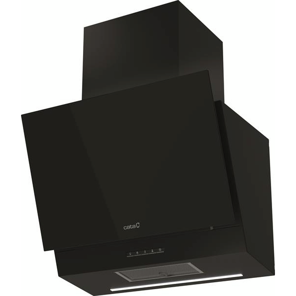Витяжка похила Cata, 60см, 1350м.куб/год, Thalassa 600 xgbk, чорний