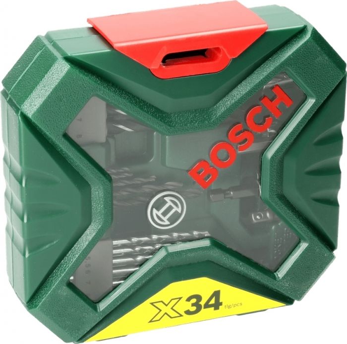 Шурупокрут-дриль акумуляторний Bosch EasyImpact 18V-40 18В 2х2А·год 20·38Нм 0-430·0-1630об·хв кейс ЗП набір з 34 предметів (АС Xline) 1.4кг