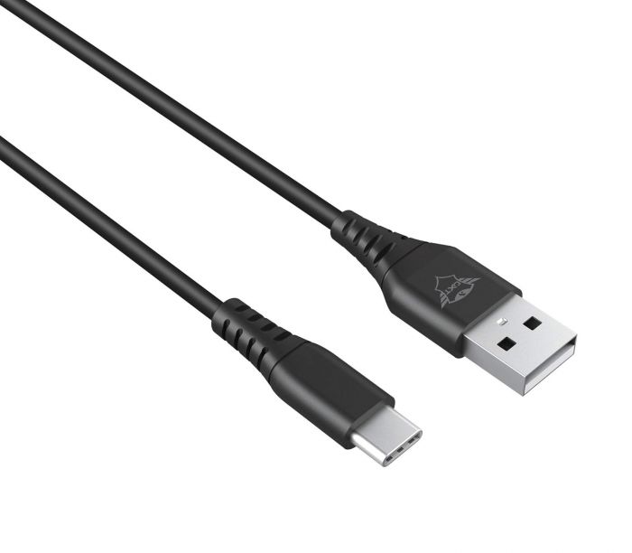 Кабель USB-C > Lightning заряджання/синхронізації Trust GXT 226 FOR PS5 3м, Type-C, чорний