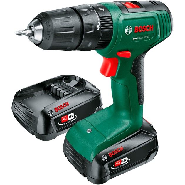 Шурупокрут-дриль акумуляторний Bosch EasyImpact 18V-40 18В 2х2А·год 20·38Нм 0-430·0-1630об·хв кейс ЗП 1.4кг