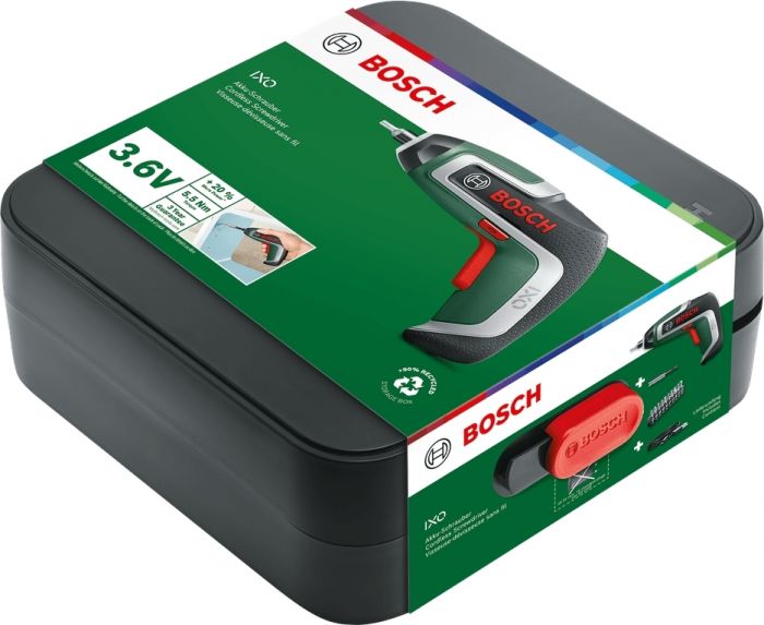 Викрутка акумуляторна Bosch IXO 7 3.6В 3·5.5Нм 215об·хв 0.32кг