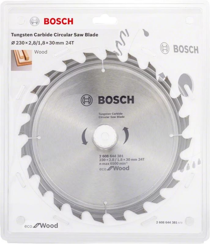 Диск пиляльний Bosch Eco for Wood 230x30-24T