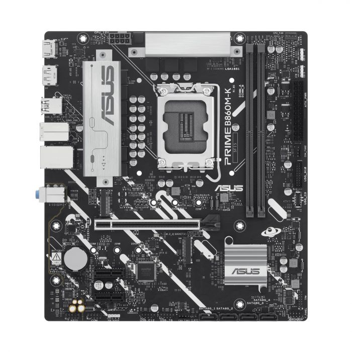 Материнcька плата ASUS PRIME B860M-K s1851 B860 2xDDR5 M.2 DP HDMI Wi-Fi BT mATX