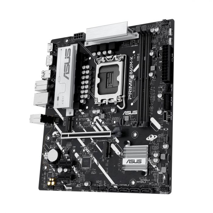 Материнcька плата ASUS PRIME B860M-K s1851 B860 2xDDR5 M.2 DP HDMI Wi-Fi BT mATX