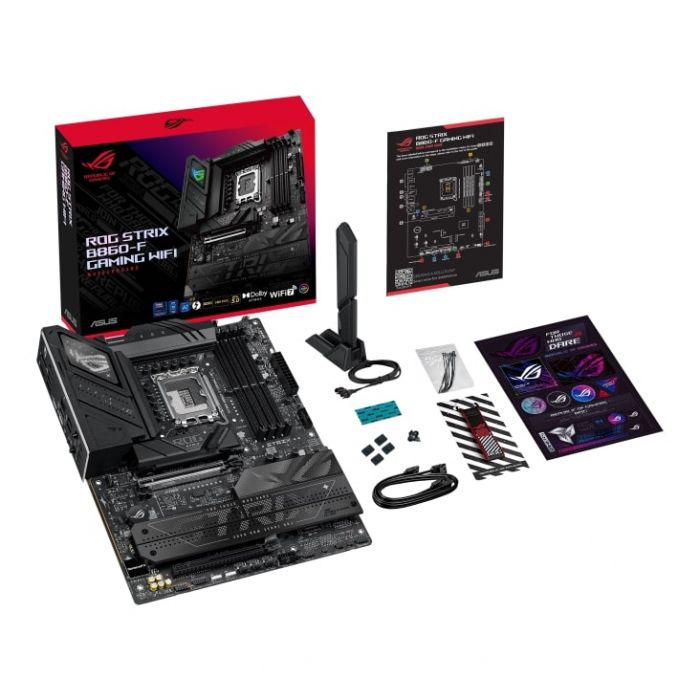 Материнcька плата ASUS ROG STRIX B860-F GAMING WIFI s1851 B860 4xDDR5 M.2 DP HDMI USB Type-C Wi-Fi BT ATX