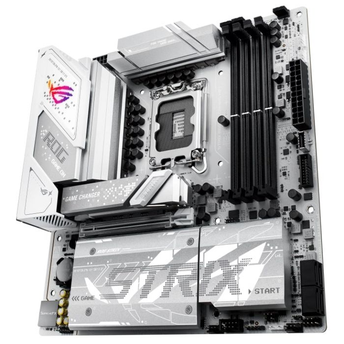 Материнcька плата ASUS ROG STRIX B860-G GAMING WIFI s1851 B860 4xDDR5 M.2 DP HDMI USB Type-C Wi-Fi BT mATX білий