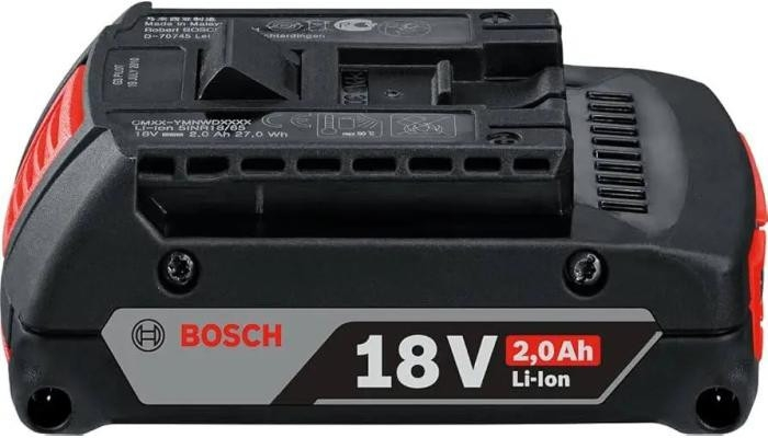 Акумулятор Bosch 18В, 2.0А·год, 0.4кг