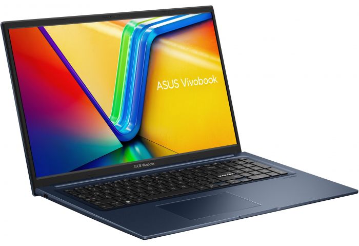 Ноутбук ASUS Vivobook 17 X1704ZA-AU375 17.3" FHD IPS, Intel i7-1255U, 16GB, F1TB, UMA, noOS, Блакитний