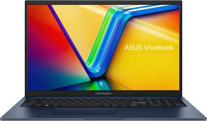 Ноутбук ASUS Vivobook 17 X1704ZA-AU375 17.3" FHD IPS, Intel i7-1255U, 16GB, F1TB, UMA, noOS, Блакитний