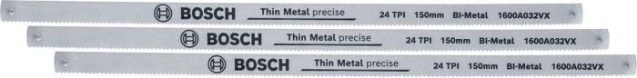 Полотно ножівкове Bosch універсальне, 24TPI, 150мм, 3шт