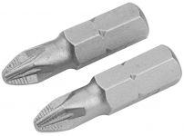 Біти Tolsen, набір 2шт, PZ1х25мм, сталь S2