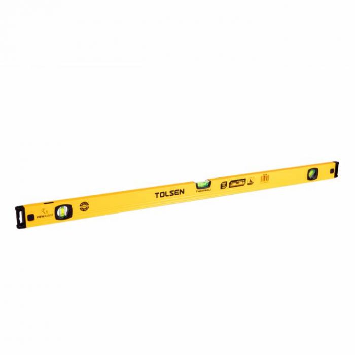 Рівень Tolsen, 80см, 3 капсули, алюмінієвий