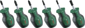 Викрутки Bosch набір 6шт, PH, PZ, TX, SL, сталь CrV