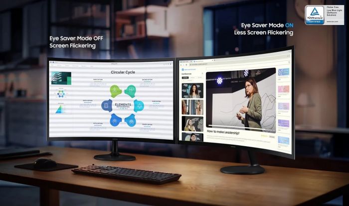 Монітор Samsung 27" S27D360 D-Sub, HDMI, VA, 100Hz, 4ms, CURVED