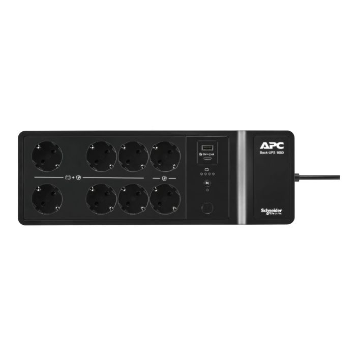 Джерело безперебійного живлення APC Back-UPS 1050VA/600W, USB charging port, USB, 6+2 Schuko
