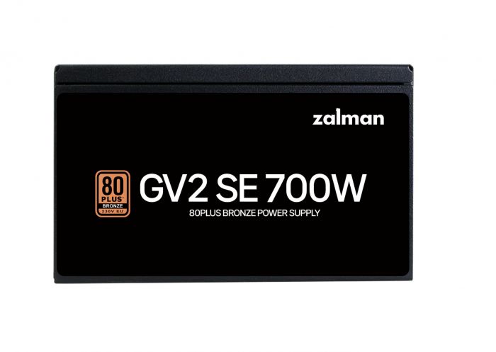 Блок живлення Zalman GV2SE  (700W) 88%, 80+ Bronze, 120мм, 1xMB 24pin(20+4), 1xCPU(4+4 pin + 8pin), 4xMolex, 6xSATA, 4xPCIe 8pin(6+2)