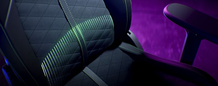 Крісло Razer Enki X  ПУ шкіра, 2D-Armrests, чорно-зелений