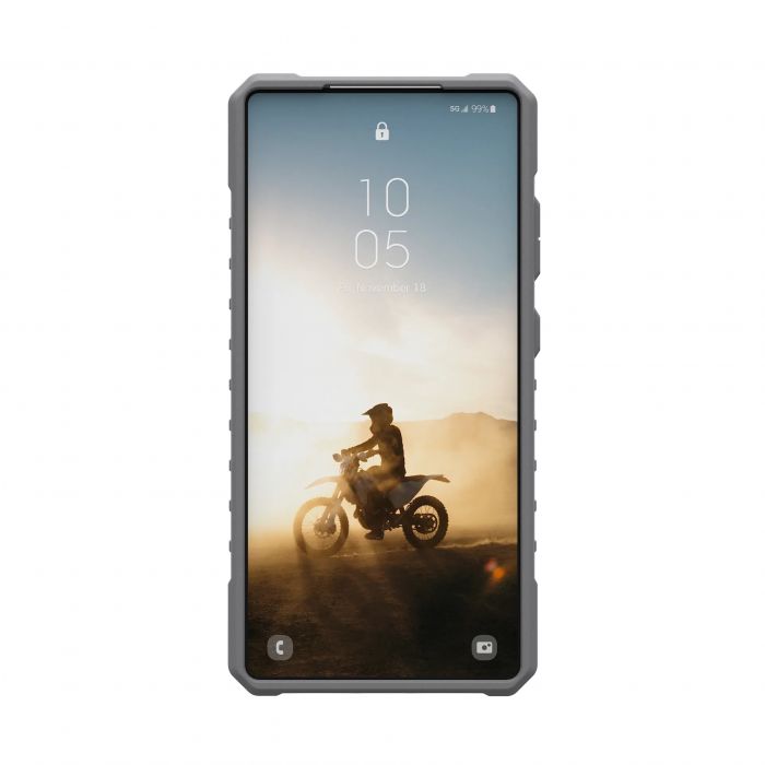 Чохол+ремінець UAG для Samsung Galaxy S25 Ultra, Pathfinder Clear with Magnet Bundle, Active Lava Lanyard