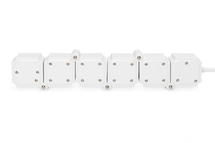 Блок розеток DIGITUS Flexible, 4xSchuko 16A, 2xUSB 2.4A, вимикач