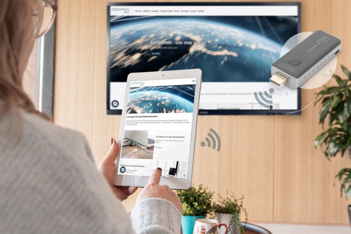 Система для презентацій DIGITUS Click & Present Mini - Wireless Collaboration System HDMI, 1xTX, 1xRX