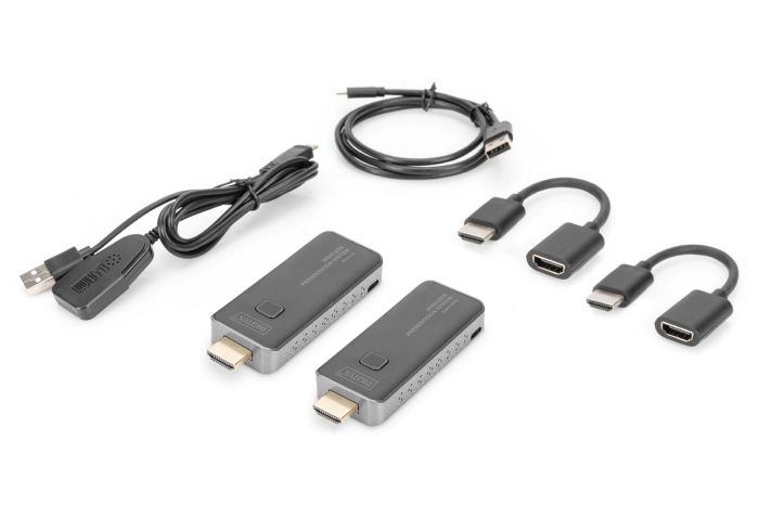 Система для презентацій DIGITUS Click & Present Mini - Wireless Collaboration System HDMI, 1xTX, 1xRX