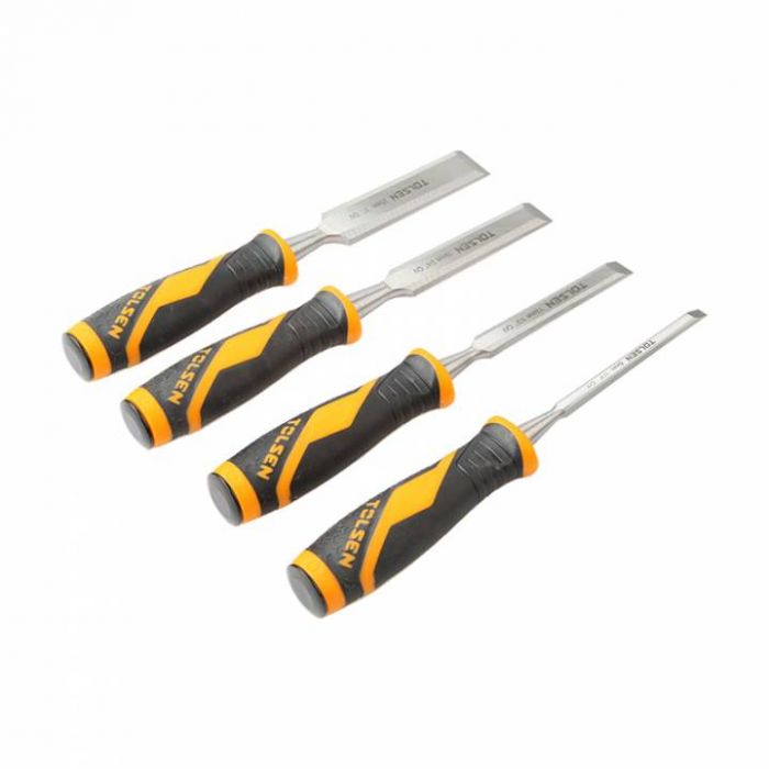 Стамеска Tolsen Профі, набір 4шт, 6-13-19-25мм, 125мм, CrV
