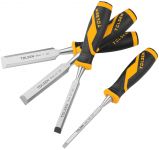 Стамеска Tolsen Профі, набір 4шт, 6-13-19-25мм, 125мм, CrV