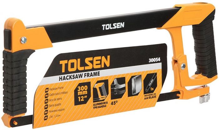 Ножівка по металу Tolsen, 300мм, 39.5мм, 24TPI, алюміневе руків'я Ножівка по металу Tolsen, 300мм, 39.5мм, 24TPI, алюміневе руків'я