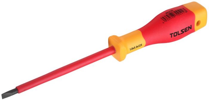 Викрутка Tolsen Premium плоска, діелектрична, 3х0.5х100мм