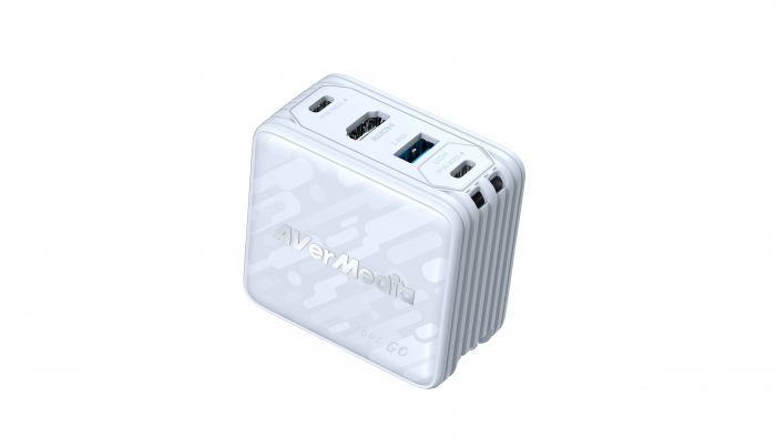 Зарядний пристрій AVerMedia GC313 CORE GO 100Вт 2хUSB-С, 1хUSB-A, 1xHDMI, білий