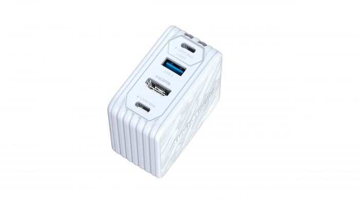 Зарядний пристрій AVerMedia GC313 CORE GO 100Вт 2хUSB-С, 1хUSB-A, 1xHDMI, білий