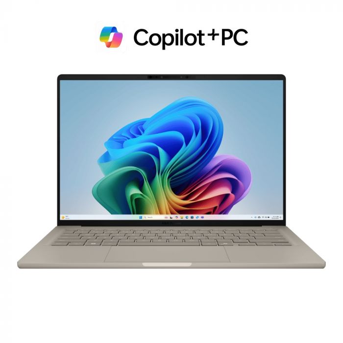 Ноутбук ASUS Zenbook A14 UX3407RA-QD906W 14" WUXGA OLED, Snapdragon X Elite X1E 78 100, 32GB, F1TB, UMA, Win11, Бежевий