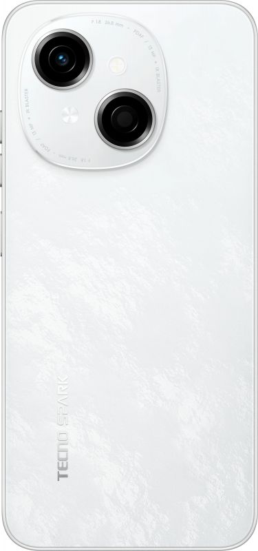 Смартфон TECNO Spark Go 1 (KL4) 6.67" 3/128ГБ, 2SIM, 5000мА•год, Glittery White