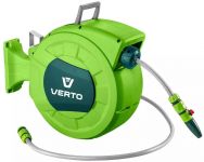 Котушка зі шлангом Verto автоматична 20м+2м шланга 1/2" Котушка зі шлангом Verto автоматична 20м+2м шланга 1/2"
