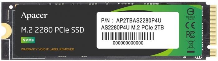 Накопичувач SSD Apacer M.2 2TB  PCIe 3.0 P4U