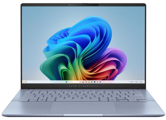 Ноутбук ASUS Vivobook S 14 S5406SA-PP013W 14" 3K OLED, Intel Ultra 7 258V, 32GB, F1TB, UMA, Win11, Блакитний