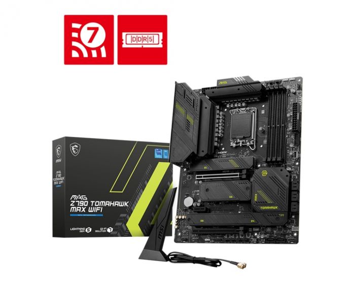 Материнcька плата MSI MAG Z790 TOMAHAWK MAX WIFI s1700 Z790 4xDDR5 M.2 HDMI DP WiFi BT ATX