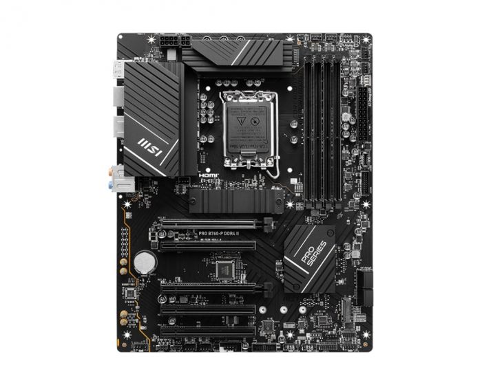 Материнcька плата MSI PRO B760-P DDR4 II s1700 B760 4xDDR4 M.2 HDMI DP ATX