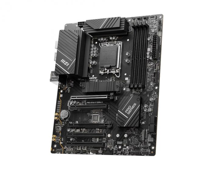 Материнcька плата MSI PRO B760-P DDR4 II s1700 B760 4xDDR4 M.2 HDMI DP ATX