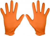 Рукавички робочі/медичні Neo Tools, перфоровані нітрилові, р.M, 50шт., помаранчевий