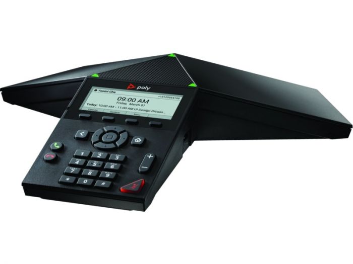 SIP-конференц телефон Poly Trio 8300, RJ45, USB-A, Micro USB, PoE, чорний