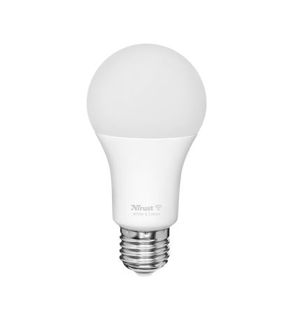 Лампа розумна Trust E27 470 Lumen, 1800-6500k, RGBCW, білий