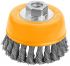 Щітка чашкова Tolsen, торцева, переплетений дріт 0.5мм, 125мм, різьблення M14