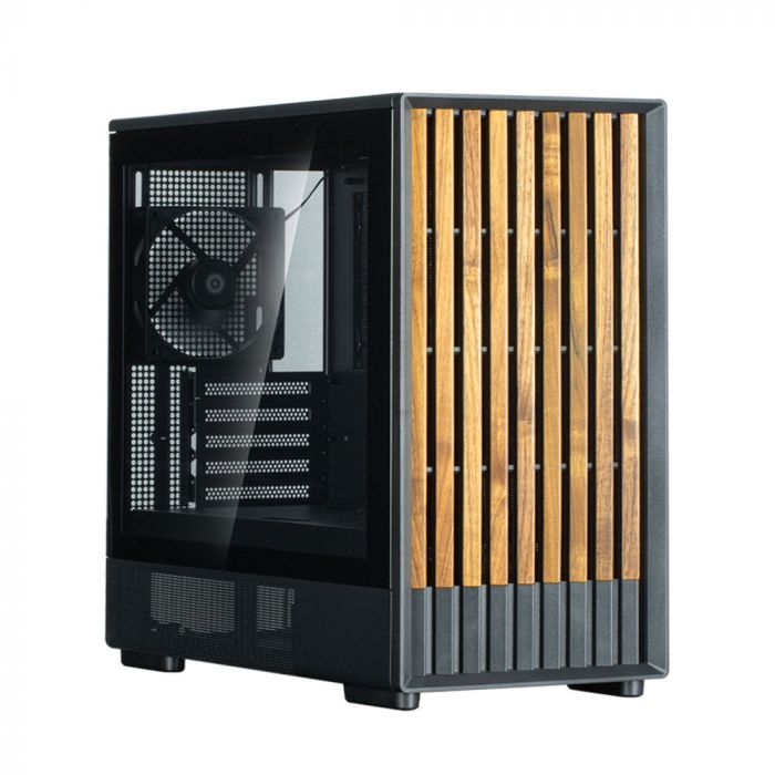 Корпус Zalman P10 Namu без БЖ, 1xUSB3.0, 1xUSBType-C, 2x120мм, 1x120мм ARGB, VGA 340мм, LCS ready, TG Side Panel, mATX, чорний