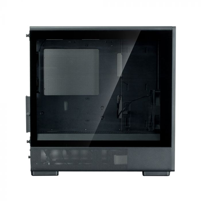 Корпус Zalman P10 Namu без БЖ, 1xUSB3.0, 1xUSBType-C, 2x120мм, 1x120мм ARGB, VGA 340мм, LCS ready, TG Side Panel, mATX, чорний